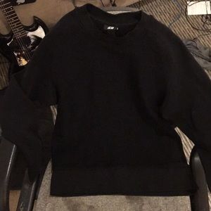 H&M men’s black fine knit sweater. Worn twice